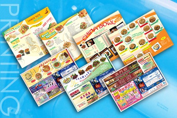 Menus Printed