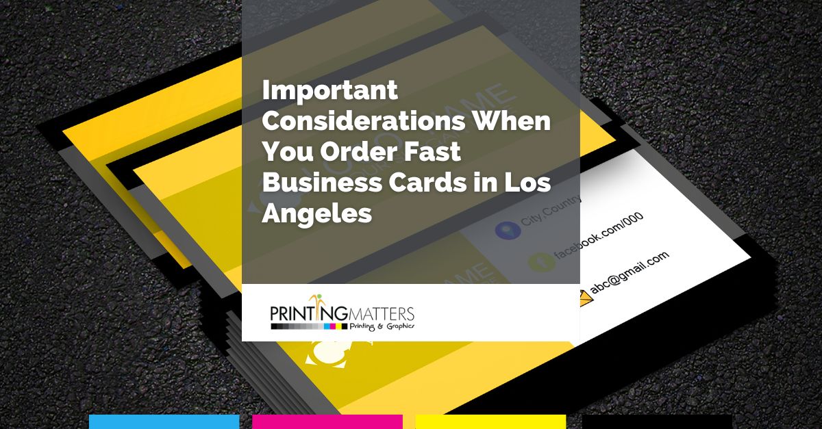 Fast Business Cards in Los Angeles